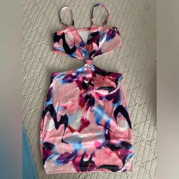 Brand Just quella sexy pink dress a size small can fit s-m has a little stretch - Picture 2 of 3